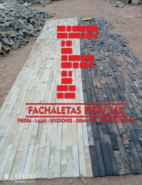 FACHALETAS BLANCO Y NEGRO 5CM X L.V