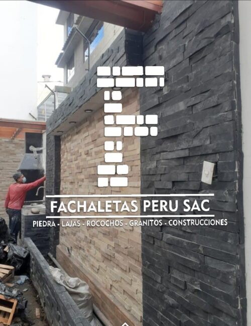 FACHALETAS PIEDRA NEGRO Y AREQUIPEÑA